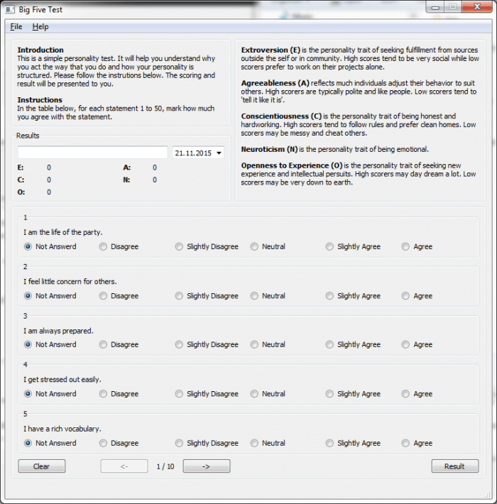 Sample from the training dataset